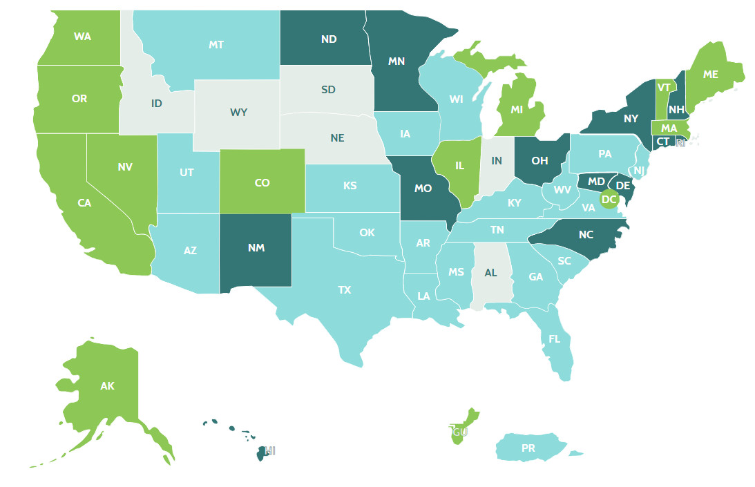 Interactive Marijuana State Legislation Map – Best CBD List